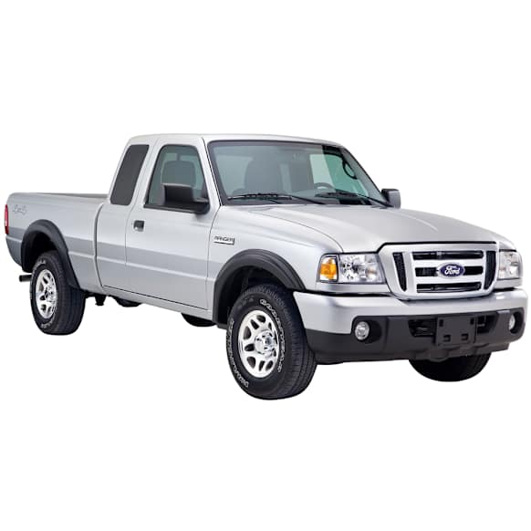 2007 Ford Ranger - Front and Rear, Driver and Passenger Side, Fender Flares, Styleside, Tire Coverage 0.75 in., Black, OE Style Series