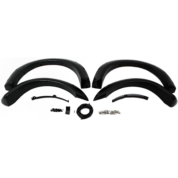 1996 Ford Ranger - Front and Rear, Driver and Passenger Side, Fender Flares, Styleside, Tire Coverage 1.25 in., Black, Pocket Style Series