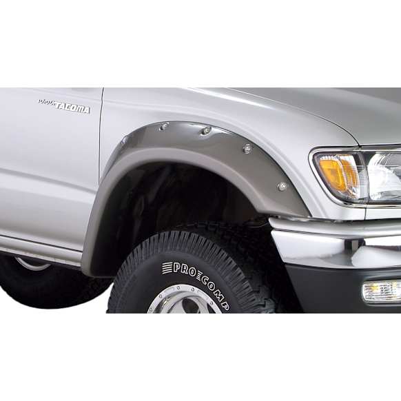2000 Toyota Tacoma - Front and Rear, Driver and Passenger Side, Fender Flares, Fleetside, Tire Coverage 3 in., Black, Cut-Out Series