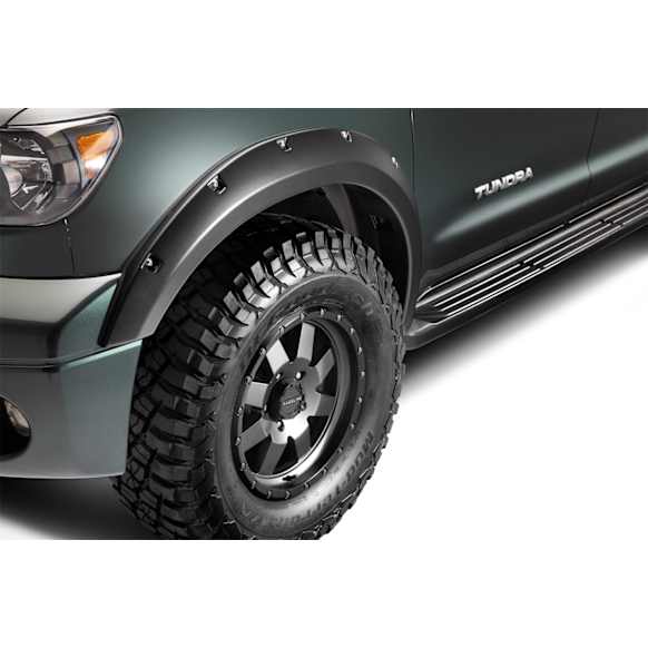 2012 Toyota Tundra - Front and Rear, Driver and Passenger Side, Fender Flares, Fleetside; Exclude Model With Mud Flap, Black