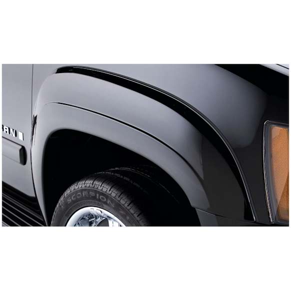2012 Chevrolet Suburban 2500 - Front, Driver and Passenger Side, Fender Flares, Tire Coverage 0.50 in., Black, OE Style Series