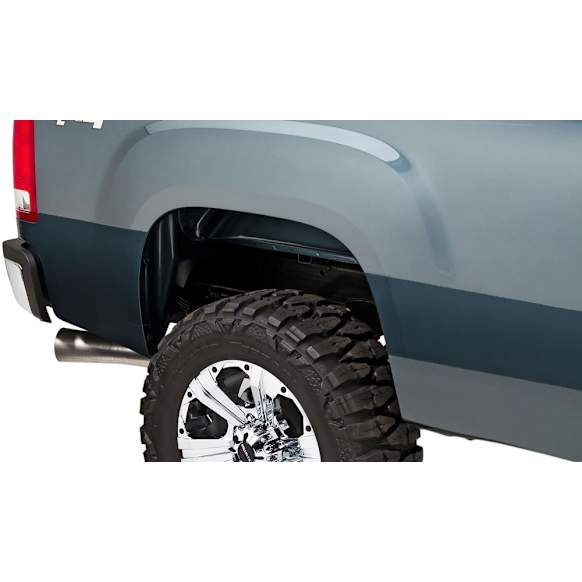 2011 GMC Sierra 3500 HD - Rear, Driver and Passenger Side, Fender Flares, 97.6 in. Bed, Fleetside, Tire Coverage 1.75 in., Black, Extend-A-Fender Series