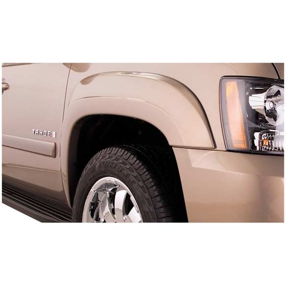 2011 Chevrolet Tahoe - Front and Rear, Driver and Passenger Side, Fender Flares, Tire Coverage 0.50 in., Black, OE Style Series