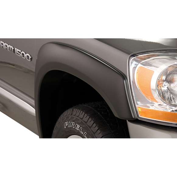 2006 Dodge Ram 2500 - Front, Driver and Passenger Side, Fender Flares, 76.3 in. Bed, Fleetside, Tire Coverage 1.75 in., Black, OE Style Series