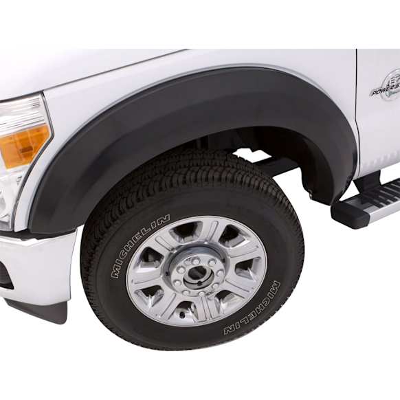 2006 Dodge Ram 1500 - Front, Driver and Passenger Side, Fender Flares, Fleetside, Flare Height 4.25 in., Tire Coverage 2.25 in., Textured Black, Elite EX-ExtraWide Series