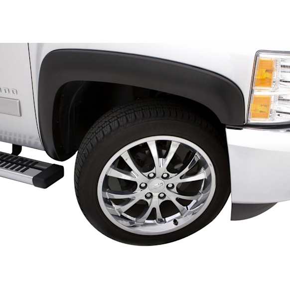 2003 Dodge Ram 2500 - Front, Driver and Passenger Side, Fender Flares, Fleetside, Flare Height 4 in., Tire Coverage 1.25 in., Black, Elite SX-Sport Style Series