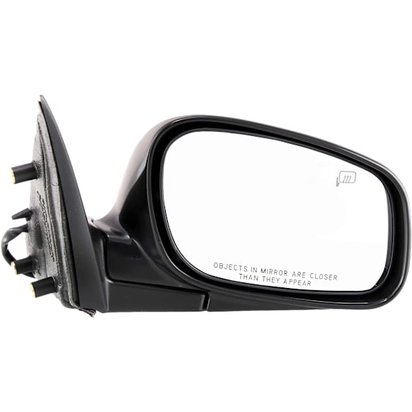 1998-2002 Lincoln Town Car - Passenger Side Mirror, Power, Manual Folding, Heated, Paintable, No Signal Light, No Memory, No Puddle Light, No Auto-Dimming, No Blind Spot Feature