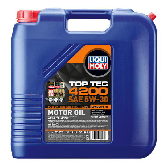 2019 Hyundai Elantra GT - Full Synthetic Motor Oil, Sold Individually, Top Tec Series