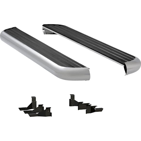 2010 Chevrolet Silverado 2500 HD - 6 1/2 in. MegaStep Series Running Boards, Polished, Non-Powered, Aluminum, Set of 2