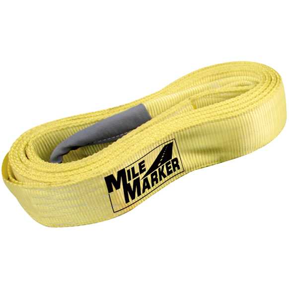 19330 Tow Strap - Yellow, Nylon, Universal, Sold Individually