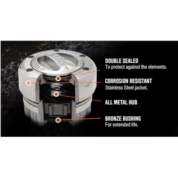 449S/S Supreme Series Locking Hub, Set of 2
