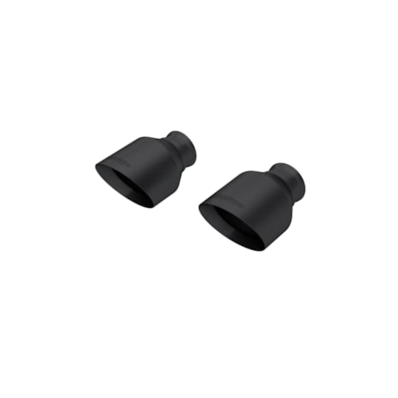 T5197BLK Exhaust Tip - Stainless Steel, Direct Fit, Set of 2