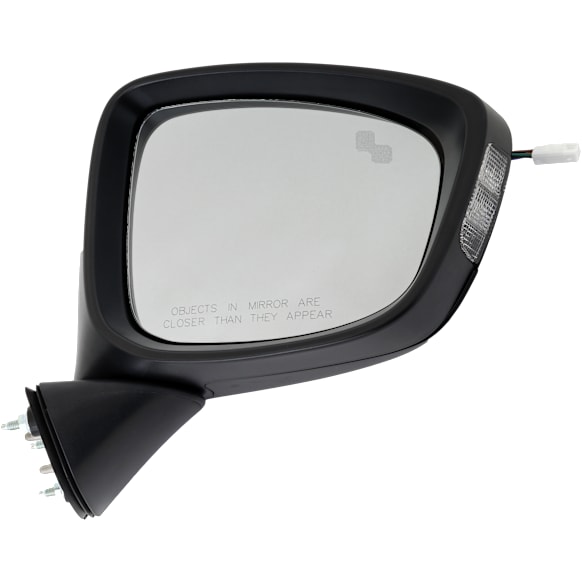 2015 Mazda CX-5 - Passenger Side Mirror, Power Adjust, Heated, Paintable, Manual Folding, In-housing Signal Light, With Blind Spot Detection in Glass, No Memory, No Puddle Light, No Auto-Dimming
