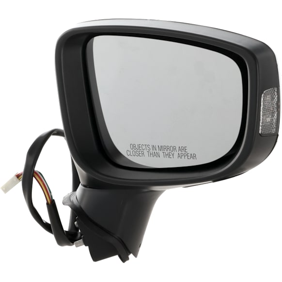 Passenger Side Mirror, Power, Manual Folding, Non-Heated, Paintable, In-housing Signal Light, No Memory, No Puddle Light and Auto-Dimming, With BSD in Glass, Mexico Built Vehicle