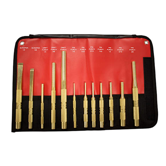 67012 Brass Punch and Scraper Kit, 12 pcs.