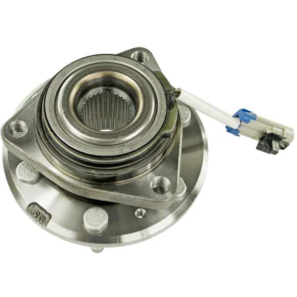 H513198 Front, Driver or Passenger Side Wheel Hub, 6 Lugs, With Bearing,, Supreme Series