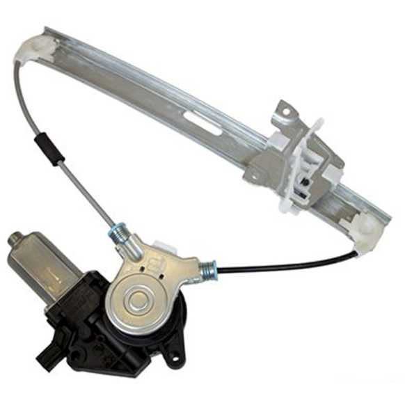 WLR-76 Rear, Driver Side Motorcraft OE Replacement Power Window Regulator, With Motor