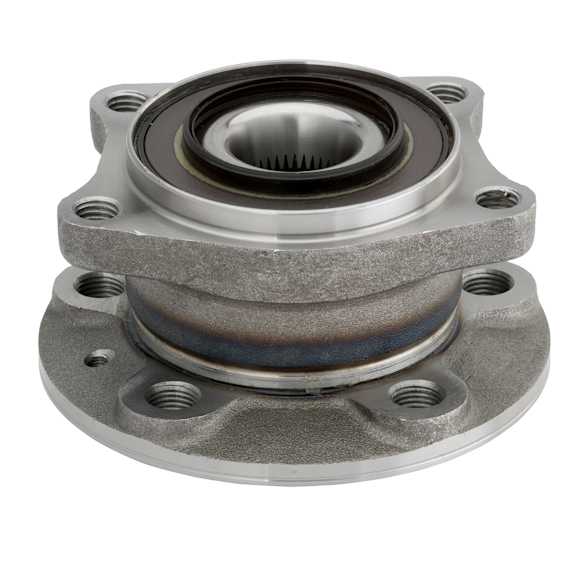 512273 Rear, Driver or Passenger Side Wheel Hub, 5 Lugs, With Bearing, AWD, Problem Solver Series
