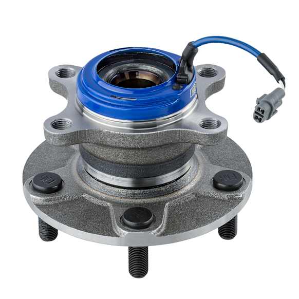 512393 Rear, Driver or Passenger Side Wheel Hub, 5 Lugs, Sensor Included, AWD, 2.0L, 4Cyl, Problem Solver Series