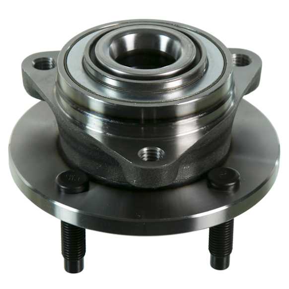 513205 Front, Driver or Passenger Side Wheel Hub, 4 Lugs, With Bearing,, Problem Solver Series