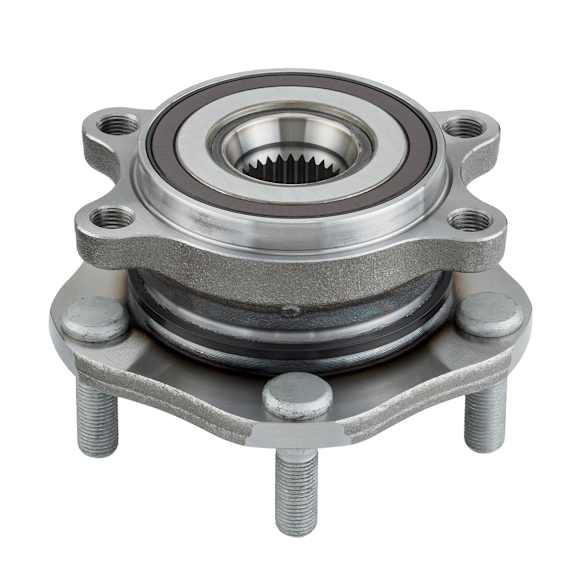513357 Front, Driver or Passenger Side Wheel Hub, 5 Lugs, With Bearing,, Problem Solver Series