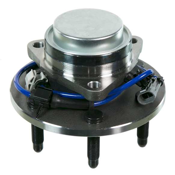 515054 Front, Driver or Passenger Side Wheel Hub, 6 Lugs, With Bearing, RWD, Problem Solver Series