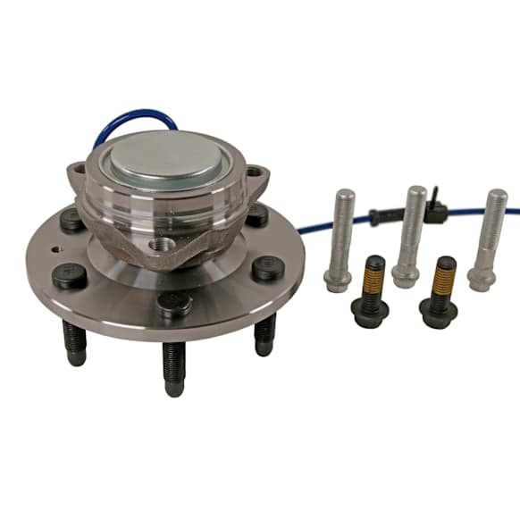 515071 Front, Driver or Passenger Side Wheel Hub, includes Bearing, Rear Wheel Drive, 6 Stud Hub, For Models with 17 in. Wheels