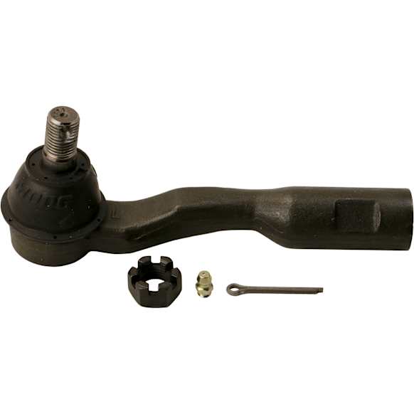 ES3565 Front, Driver Side, Outer Tie Rod End, 6.2 In. Stud Center To End, Includes Hardware