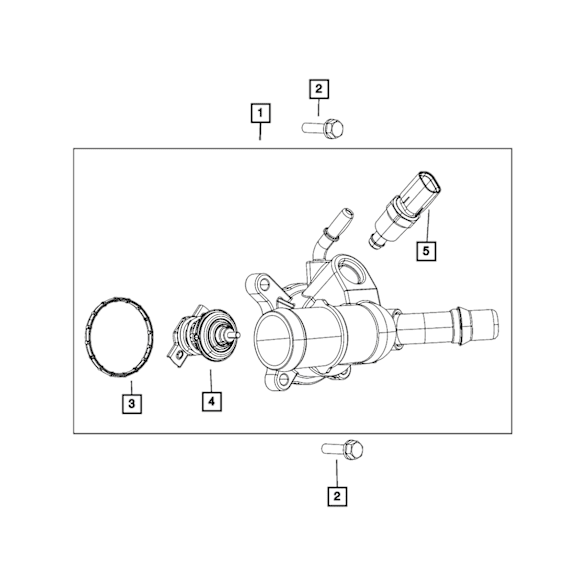 05047264AB Engine Coolant Thermostat Housing Seal
