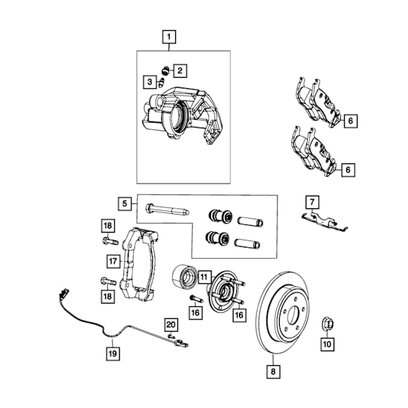 06513245AA Bolt - Direct Fit, Sold individually