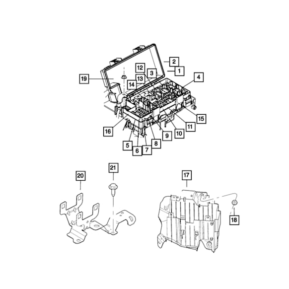 68083377AA Fuse Holder - Sold individually