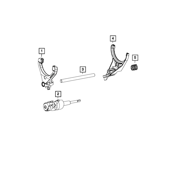 68161352AB Transfer Case Shifter Shaft - Direct Fit