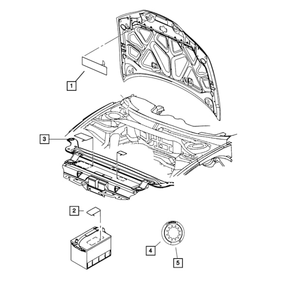 68465414AA Direct Fit Emission Label, Sold Individually