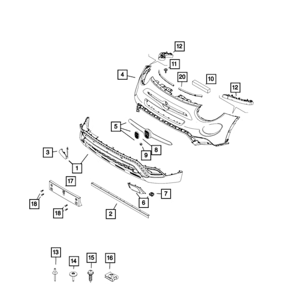 6WF20TZZAA Sport Utility Front Lower