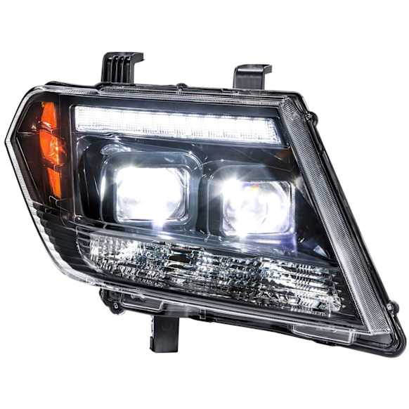 LF475 Driver and Passenger Side Halogen/LED Headlight, Without bulb(s), Clear Lens, XB LED Series