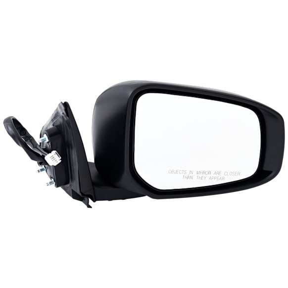 2015-2017 Mitsubishi Lancer - Passenger Side Mirror, Power Adjust, Heated, Manual Folding, Paintable, In-housing Signal Light, No Memory, No Puddle Light, No Auto-Dimming, No Blind Spot Feature