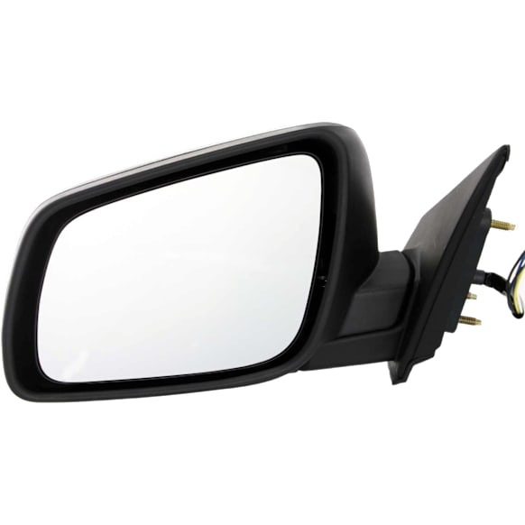 Driver Side Mirror, Power, Manual Folding, Heated, Textured Black, No Signal Light, No Memory, No Puddle Light, No Auto-Dimming, No Blind Spot Feature