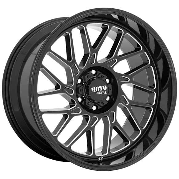 MO80522068318N Aluminum Black Wheel, 22 in. X 10 in., 6 x 5.5 Bolt Pattern