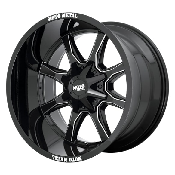 MO970210803B18N Aluminum Black Wheel, 20 in. X 10 in., 8 x 6.5 in. Bolt Pattern