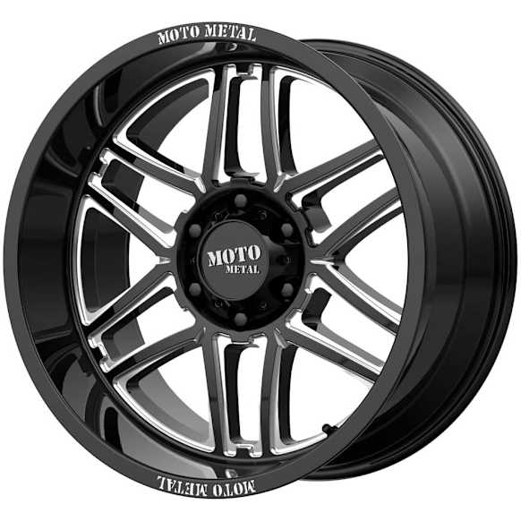 MO99221068318N Aluminum Black Wheel, 20 in. X 10 in., 6 x 5.5 Bolt Pattern