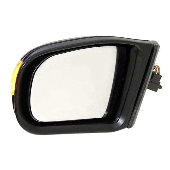 2001 Mercedes Benz E320 - Driver Side Mirror, Power Adjust, Heated, Paintable, Manual Folding, In-housing Signal Light, No Blind Spot Feature, With Memory, No Puddle Light, No Auto-Dimming