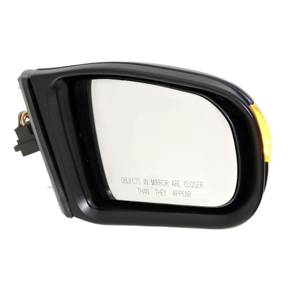 2000-2003 Mercedes Benz E320 - Passenger Side Mirror, Power, Manual Folding, Heated, Paintable, In-housing Signal Light, With memory, No Puddle Light, No Auto-Dimming, No Blind Spot Feature