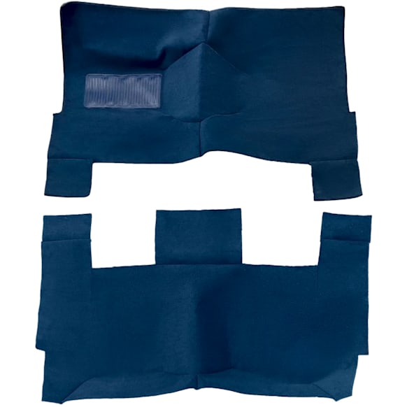1965 Ford Mustang - Carpet Kit, 4-Door, Navy, Cotton, Nylon, Rayon, Loop pile