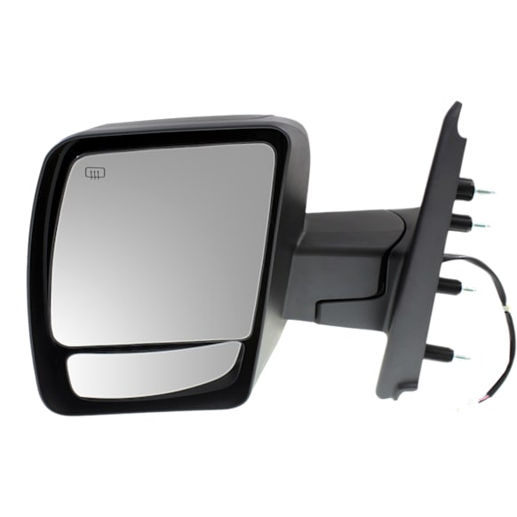 2018 Nissan NV3500 - Driver Side Mirror, Power Adjust, Heated, Textured Black, Manual Folding, No Signal Light, With Blind Spot Glass, No Memory, No Puddle Light, No Auto-Dimming