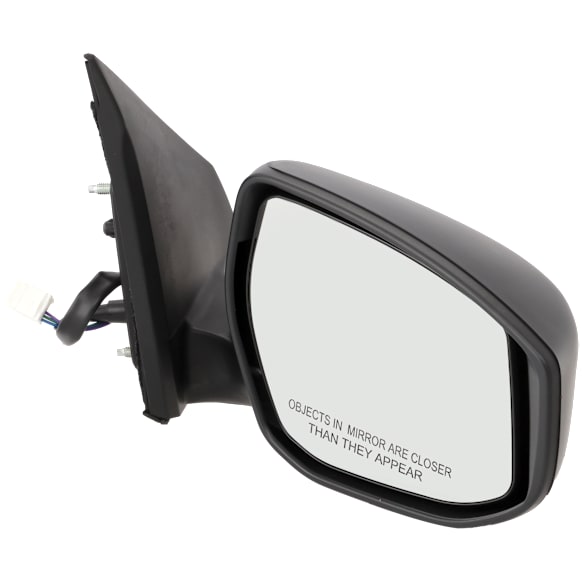 2013 Nissan Sentra - Passenger Side Mirror, Power Adjust, Non-Heated, Textured Black, Manual Folding, No Signal Light, No Blind Spot Feature, No Memory, No Puddle Light, No Auto-Dimming