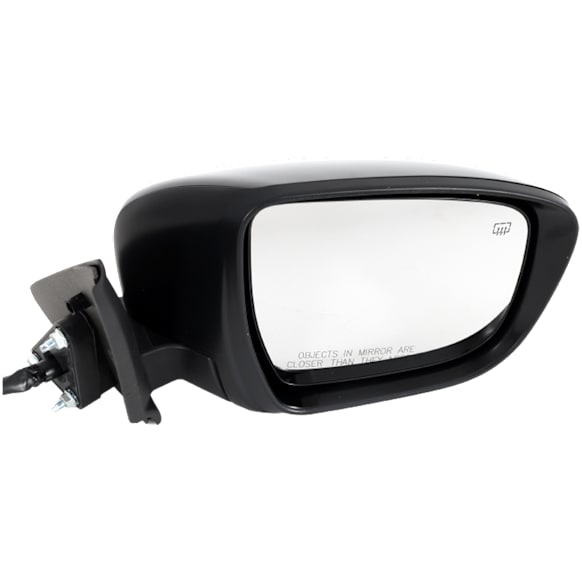 2015 Nissan Juke - Passenger Side Mirror, Power Adjust, Heated, Paintable, Manual Folding, In-housing Signal Light, No Blind Spot Feature, No Memory, No Puddle Light, No Auto-Dimming