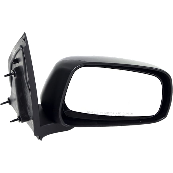 Passenger Side Mirror, Manual Adjust, Manual Folding, Non-Heated, Textured Black, No Signal Light, No Memory, No Puddle Light, No Auto-Dimming, No Blind Spot Feature
