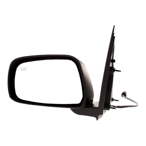 Crew Cab Pickup Driver Side Mirror, Power Adjust, Heated, Manual Folding, Paintable, No Signal Light, No Memory, No Puddle Light, No Auto-Dimming, No Blind Spot Feature