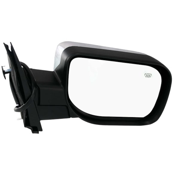 Passenger Side Mirror, Non-Towing, Power, Manual Folding, Heated, Chrome, No Signal Light, No Memory, Puddle Light, and Auto-Dimming, No Blind Spot Feature, 8 Cyl., 5.6L Engine