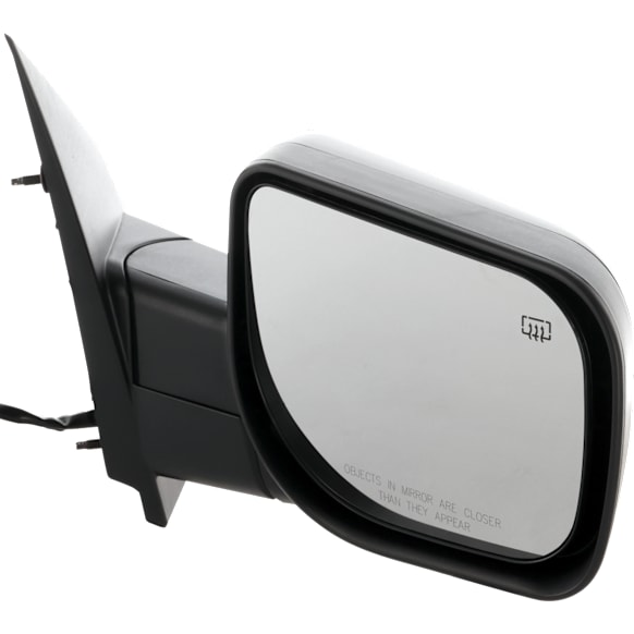 Passenger Side Mirror, Power Adjust, Heated, Manual Folding, Textured Black, No Signal Light, No Memory, No Puddle Light, No Auto-Dimming, No Blind Spot Feature